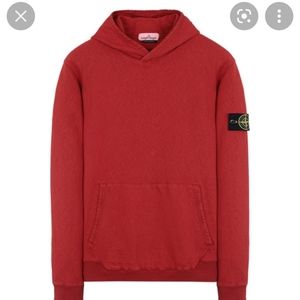 Stone Island Red Hoodie NWT